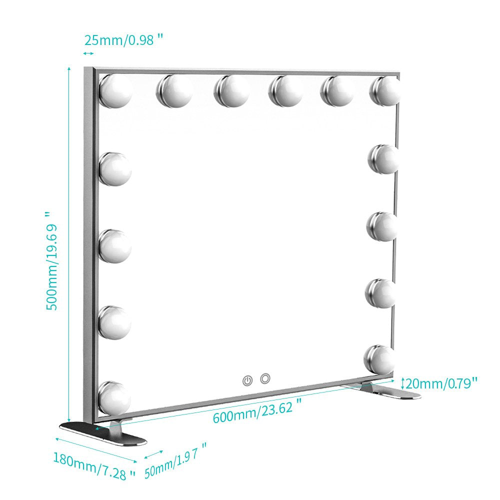 Silvertos LED Mirror with 3 Lighting Modes