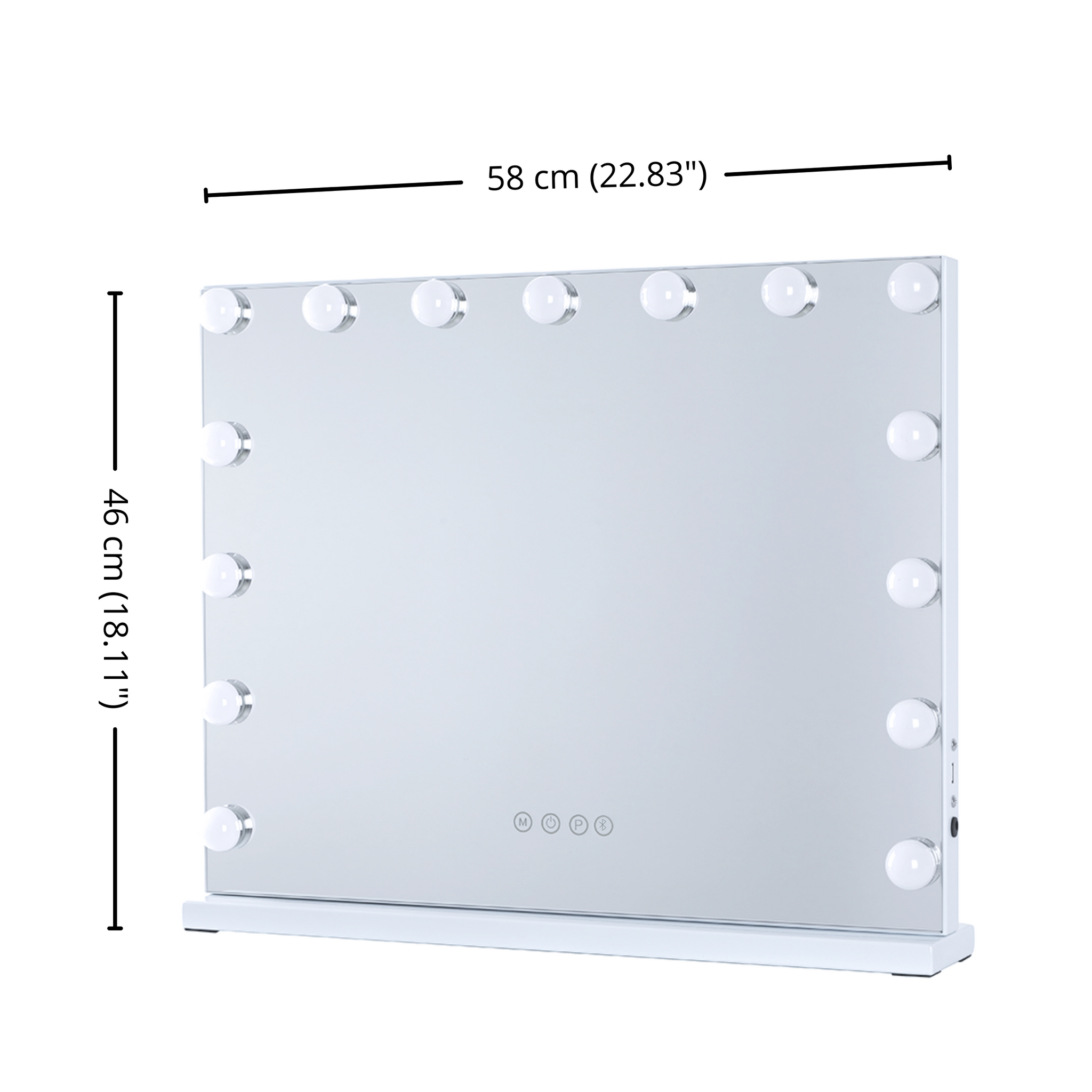 Stylos Bluetooth LED Mirror [58cm x 46cm]