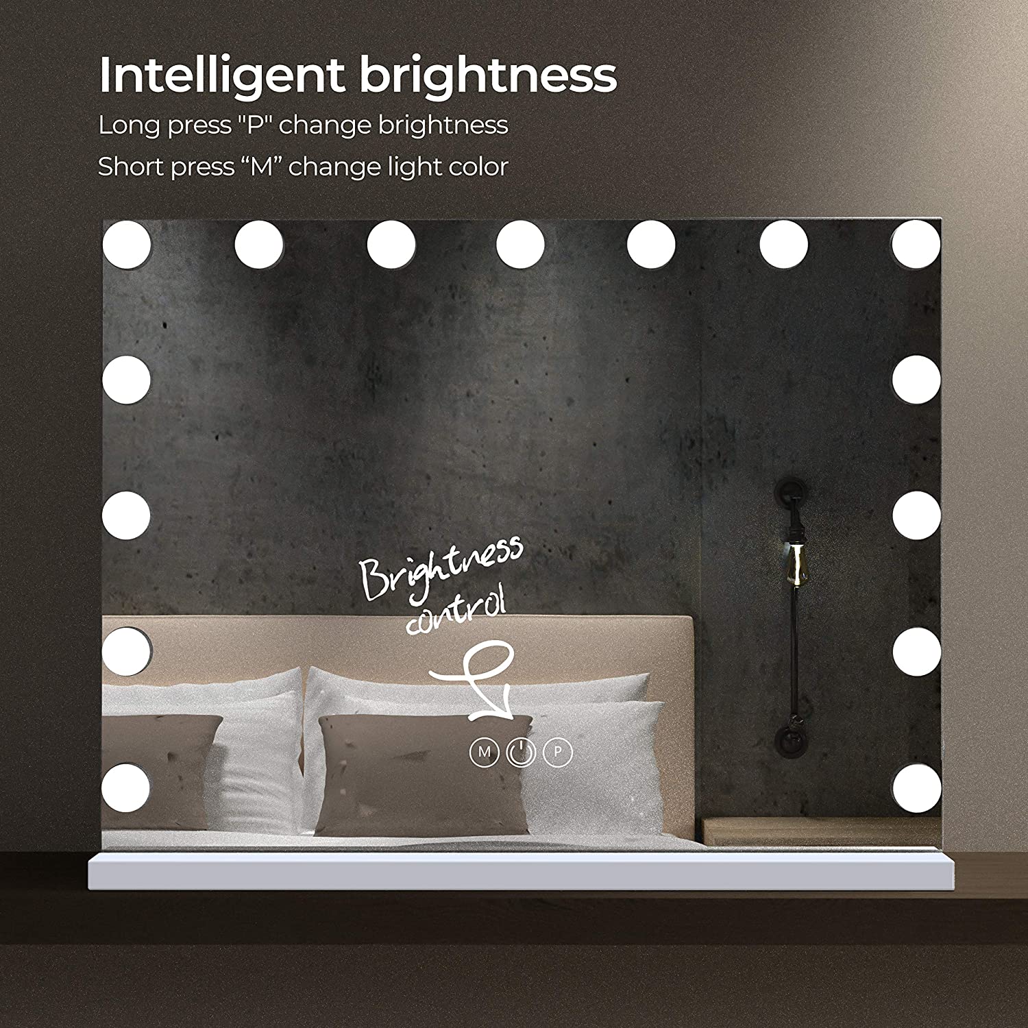 Stylos Bluetooth LED Mirror [58cm x 46cm]