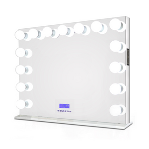 Mega G-Series LED Vanity Mirror with Bluetooth Speaker and Power Outlet